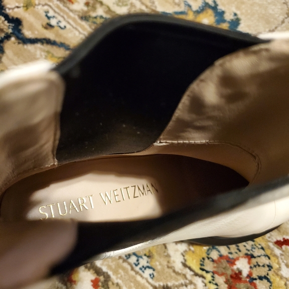 STUART WEITZMAN Norah Oat Platform Block Heel Chelsea Boots - Picture 6 of 9